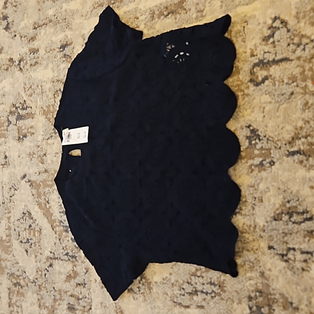 Black Abercrombie & Fitch women's knitted top size M.